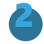 Grund-2 Zahl 2 blau