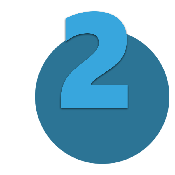 Grund-2 Zahl 2 blau