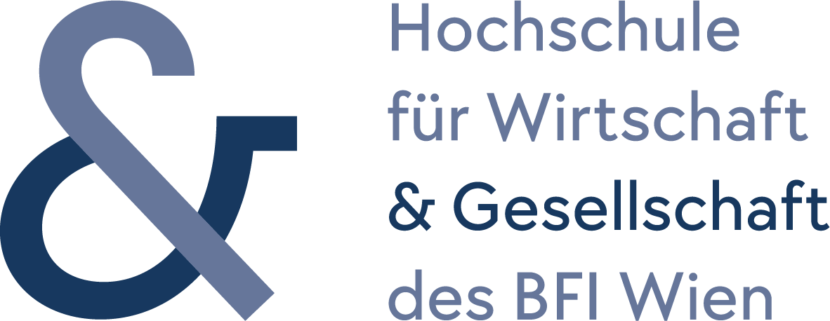 HWG_Logo_4zeilig_Deutsch_Blau-positiv_heller Hintergrund_RGB-bf Logo der Hochschule für Wirtschaft und Gesellschaft